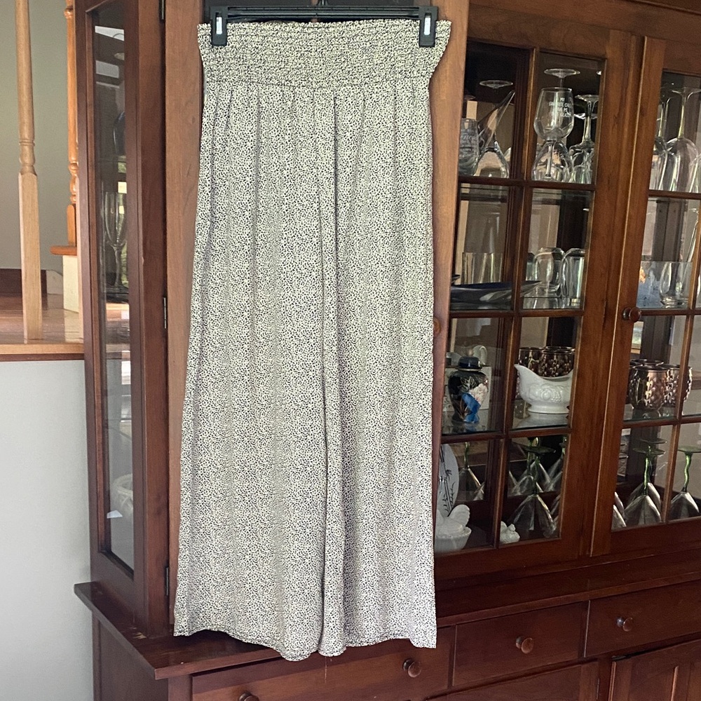 Sienna Sky Black and White Wide Leg Pants